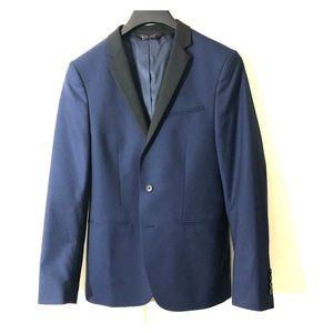 Zara Textured Weave Blazer